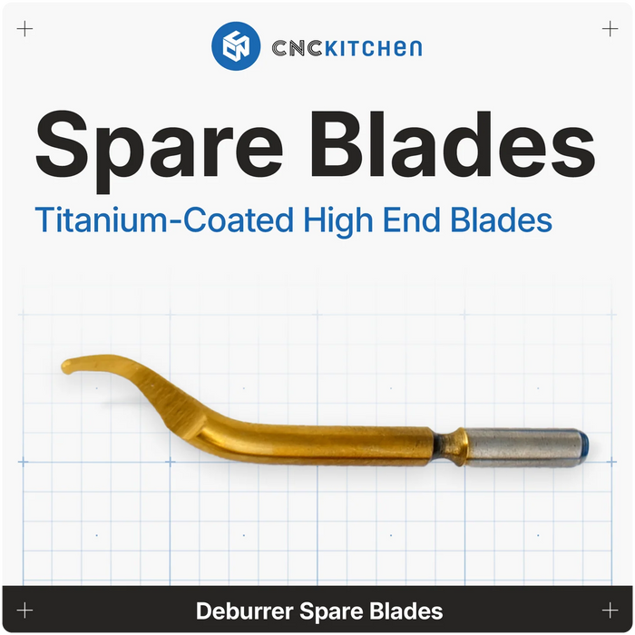 10 lames de rechange droitier pour ébavureur CNC Kitchen