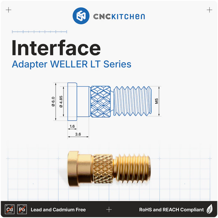 Pack Embouts + Adaptateur pour insert M2-M8 Compatible Weller LT Series V2