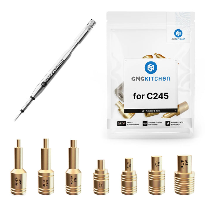 Pack Embouts + Adaptateur pour insert M2-M8 Compatible C245
