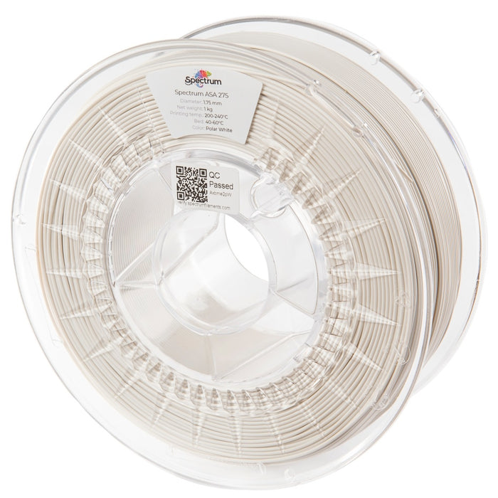 Filament ASA 275 Spectrum Blanc polaire 1.75mm 1kg - Polar White