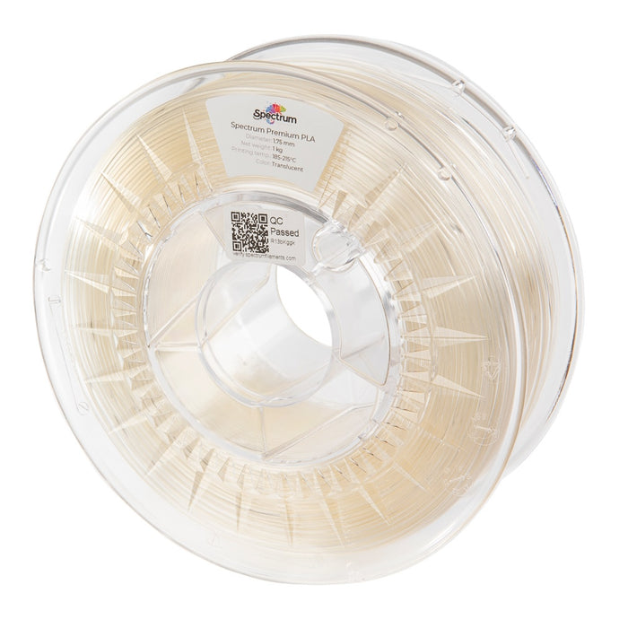 Fil PLA transparent Spectrum 1 kg - 1.75 mm