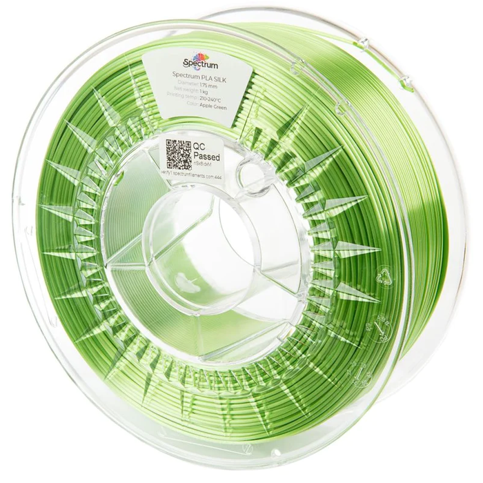 Bobine PLA SILK 1.75mm  Vert pomme | Apple Green Spectrum - 1kg