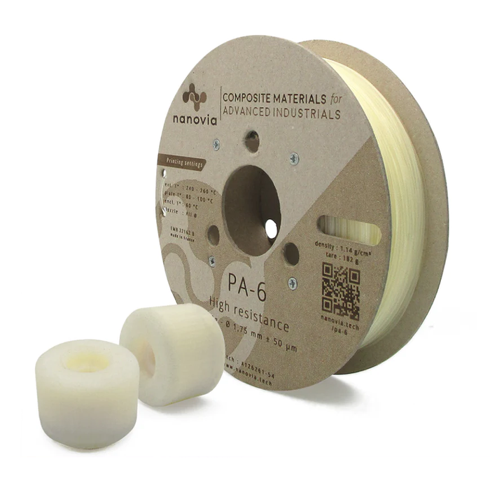 Fil Nylon Polyamide PA-6 Natif 1.75 mm Nanovia - 500g