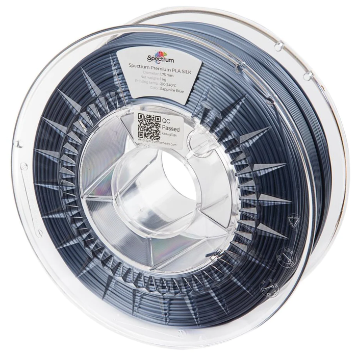 Fil PLA Brillant SILK Spectrum 1.75 mm 1kg - Bleu Sapphire
