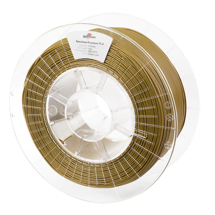 Bobine PLA Or Golden Line Spectrum 1 kg - 1,75 mm