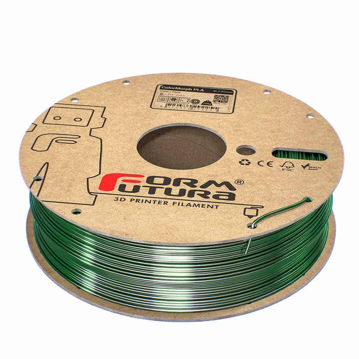 Fil PLA Bi-couleur High Gloss ColorMorph White & Green - 1,75 mm 750g
