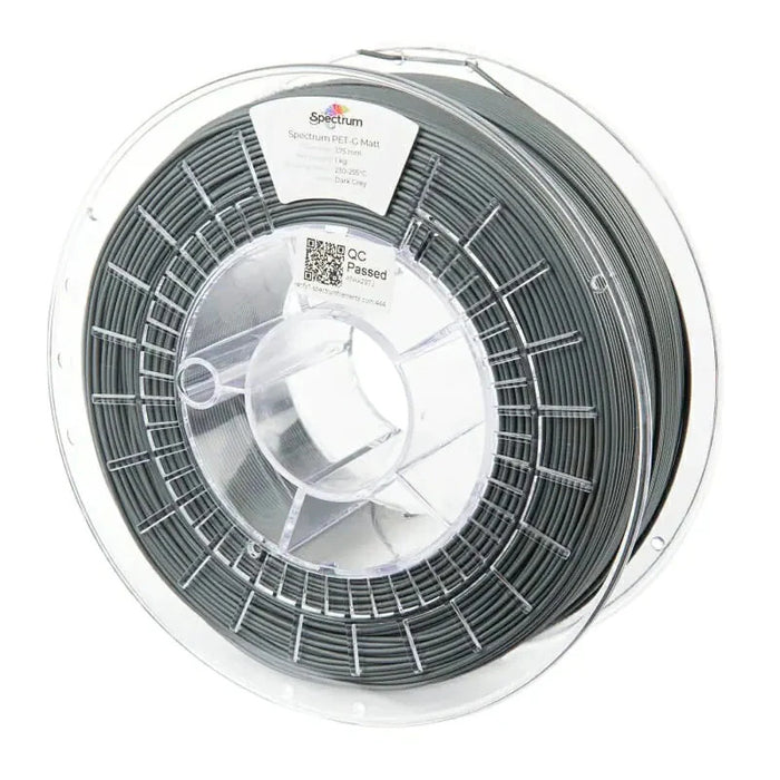 Filament PET-G MATT 1.75mm Gris foncé 1kg Spectrum