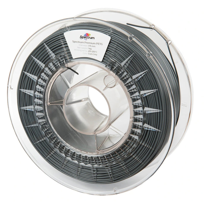 Premium PET-G Spectrum Dark Grey (gris foncé) 1kg filament 1,75mm