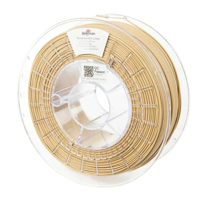 Filament PETG MAT Spectrum 1.75 mm Jaune Sable  Sand KHAKI - 1kg