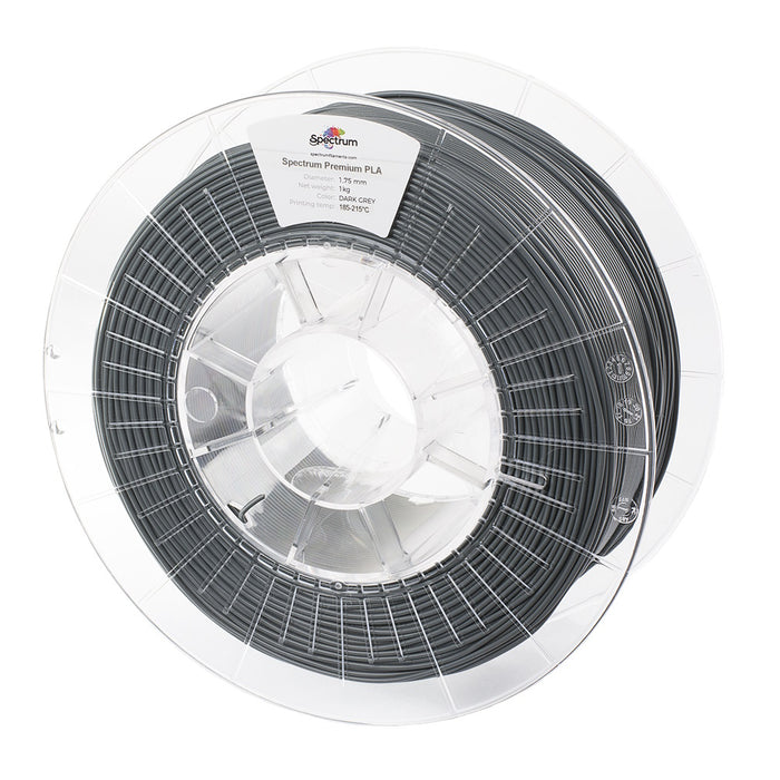 Filament PLA gris foncé Spectrum 1 kg - 1,75 mm