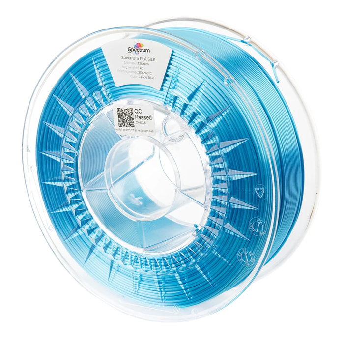Filament SILK PLA 1.75mm Candy Blue 1kg - Spectrum