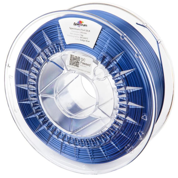 Filament SILK PLA 1.75mm Indigo Blue 1kg Spectrum