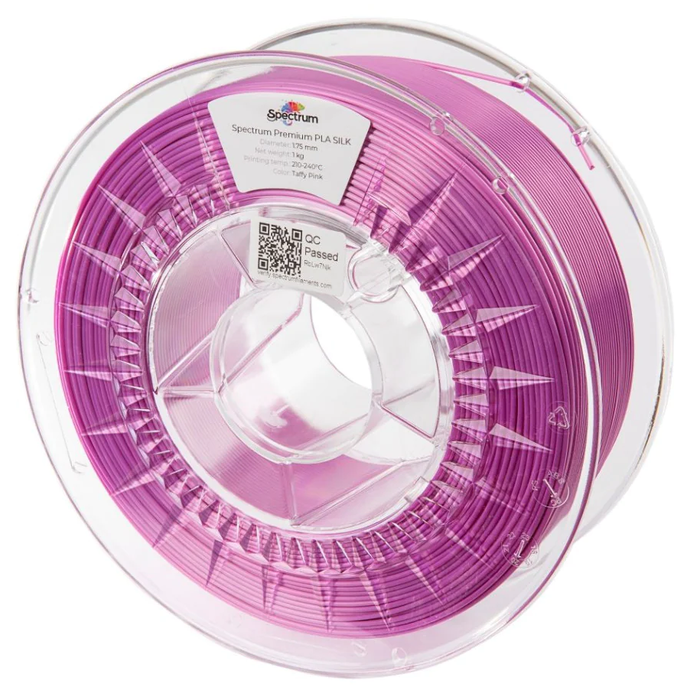 Filament SILK PLA 1.75mm Rose Taffy Pink 1kg Spectrum