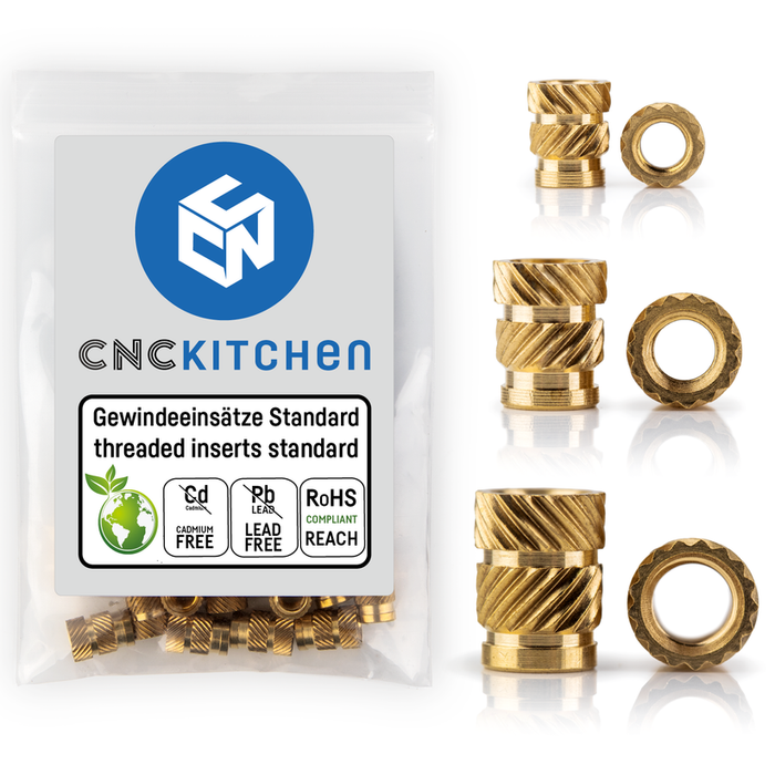 Lot de 200 inserts "standard" CNC Kitchen pour impression 3D
