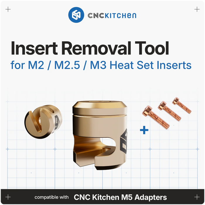 Outil de retrait d'insert CNCKitchen Removal Tool V2