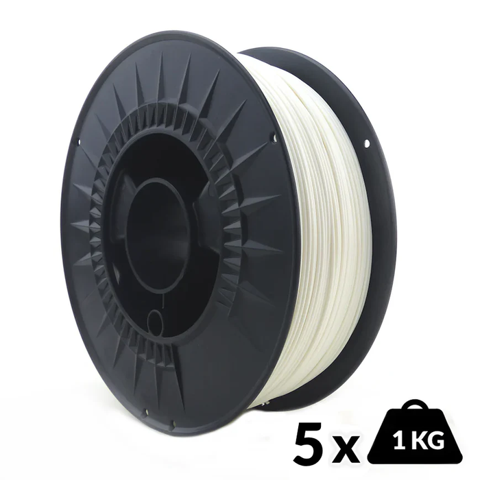 Pack Filament PLA 1.75 mm Blanc 5x1kg Arianeplast