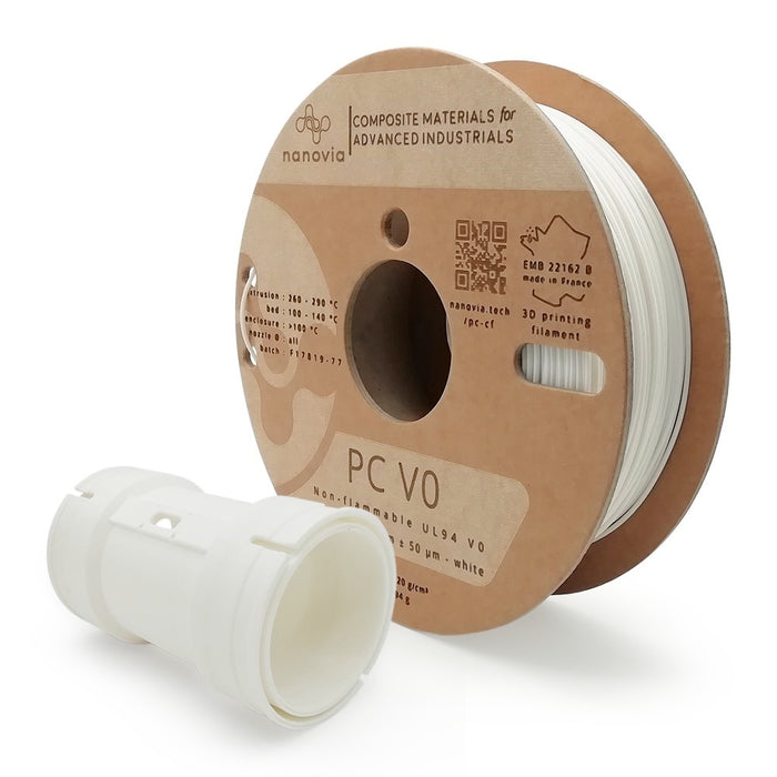 Polycarbonate V0 Blanc 1.75 mm NANOVIA - 500 g