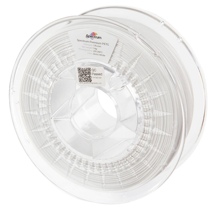 Filament PETG blanc Premium Spectrum 1kg 1,75 mm