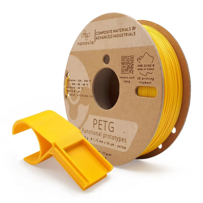 Filament PET-G Nanovia Jaune - 1.75mm 750g