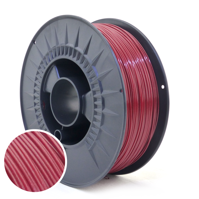 Filament PETG rouge métallisé Arianeplast 1kg 1.75 mm