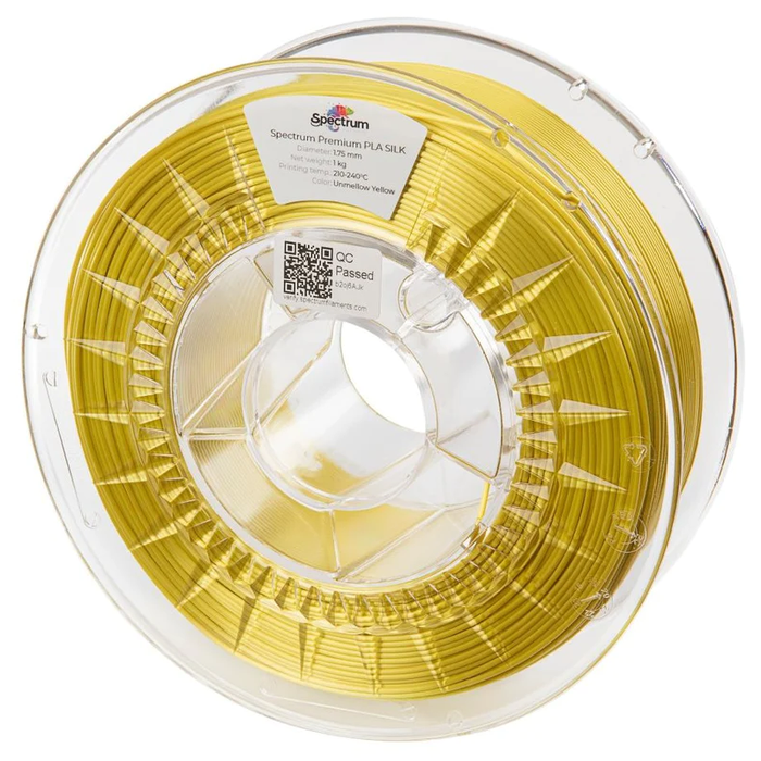 PLA Brillant Glossy Silk Spectrum 1.75 mm 1KG - Jaune Unmellow Yellow