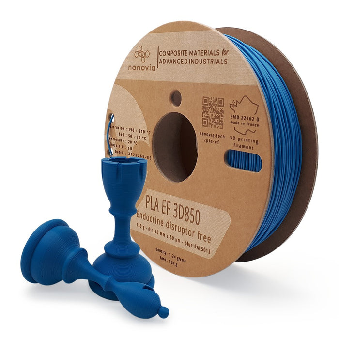 Filament PLA Nanovia 1,75 mm Bleu 750g