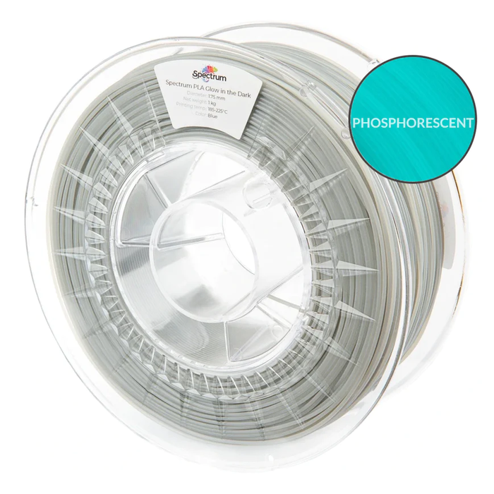 Filament PLA 1.75 mm phosphorescent bleu - Spectrum 1.75 mm