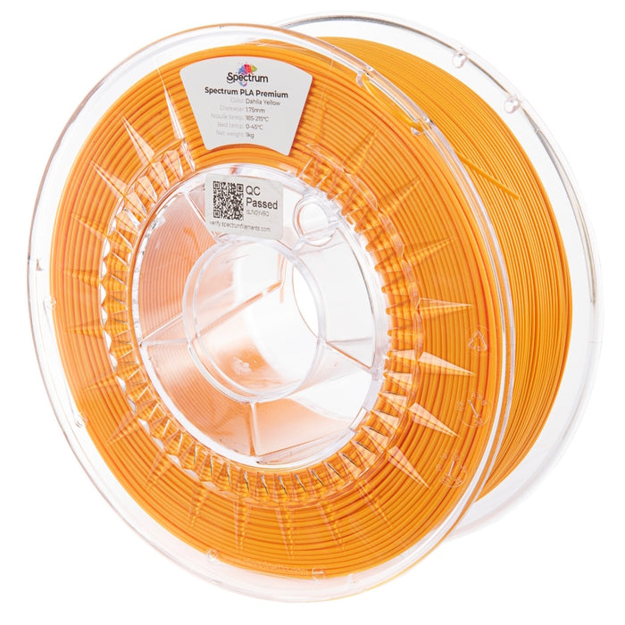 Bobine PLA Jaune Dahlia Yellow Spectrum 1 kg - 1,75 mm
