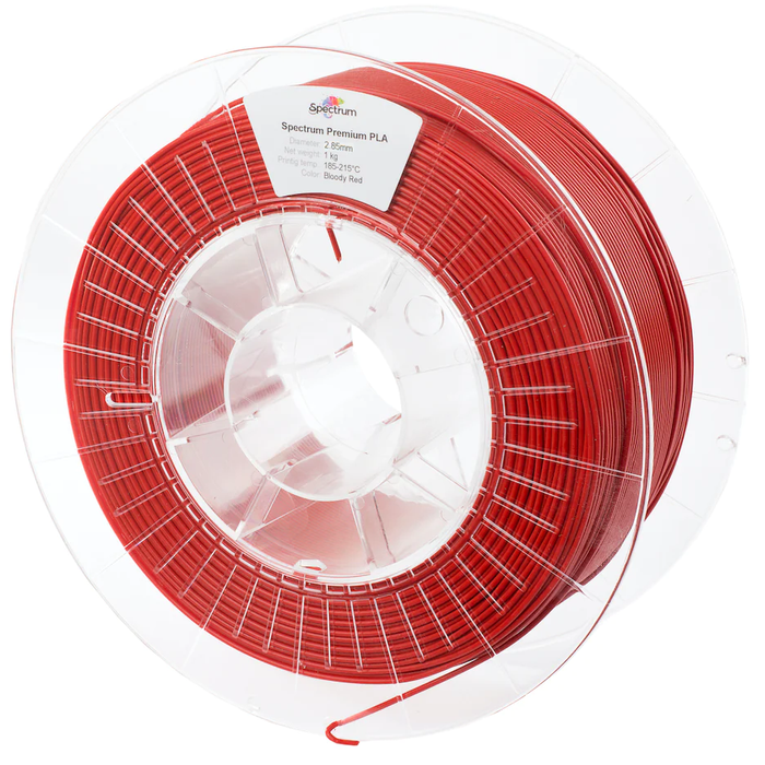 Filament PLA 2,85 mm rouge Bloody Red Spectrum 1 kg