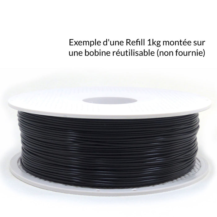 Pack 3 x Refill Arianeplast PLA Noir 1kg 1,75 mm