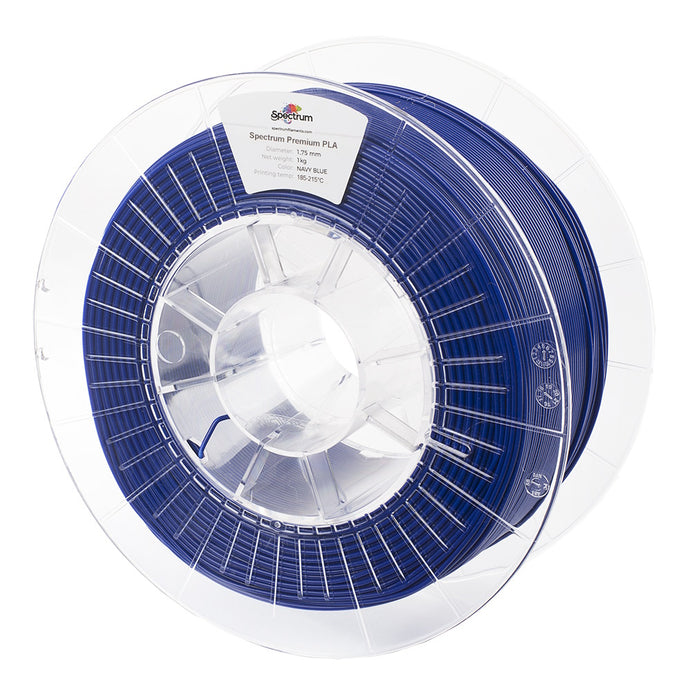 Bobine PLA bleu foncé Navy Blue Spectrum 1 kg - 1,75 mm