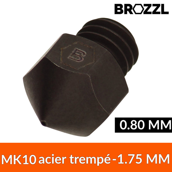 Buse Acier trempé 1.75 mm MK10 0.80 mm - BROZZL