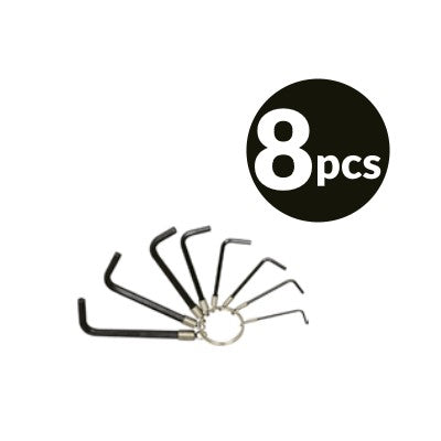 Jeu de 8 clés Allen - 1.5 à 6 mm