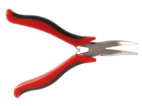 Pince bec coudé 1/2 rond pour retirer les supports d'impression 3D - 122 mm
