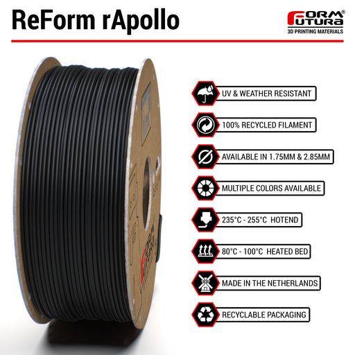 ReForm - rApollo Blanc 1.75 mm - 1kg Formfutura - ASA recyclé