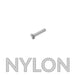 Vis TC M2.5 X 12 MM NYLON PA6-6 DIN 84 x10