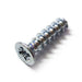 Vis thermoplastique POZI 3X12 MM tête fraisée Acier zingué - lot de 10